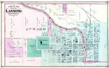 Lansing City - Ward 4, Ingham County 1874 with Lansing